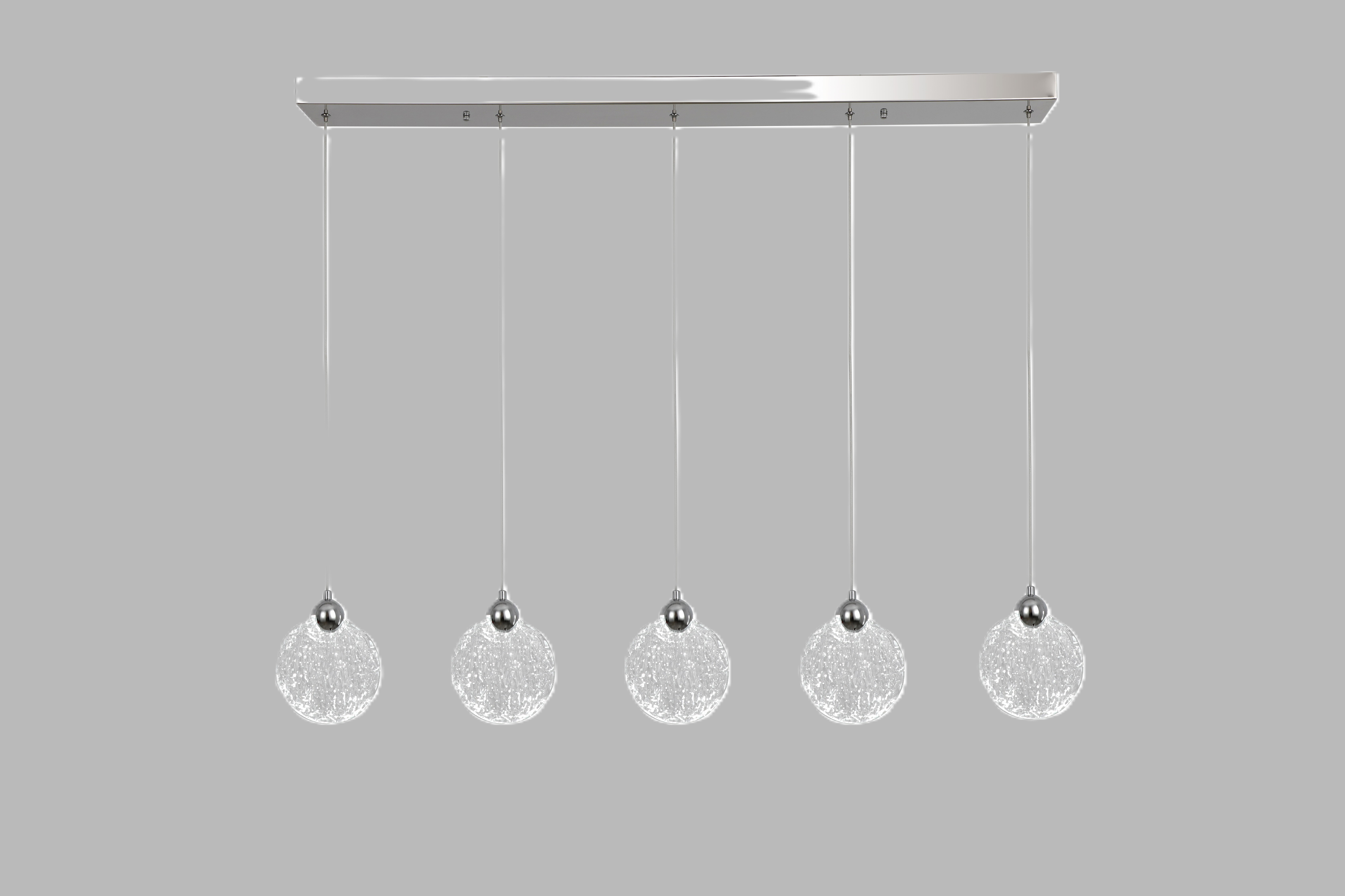 Selene 5 Bar Pendant Chrome