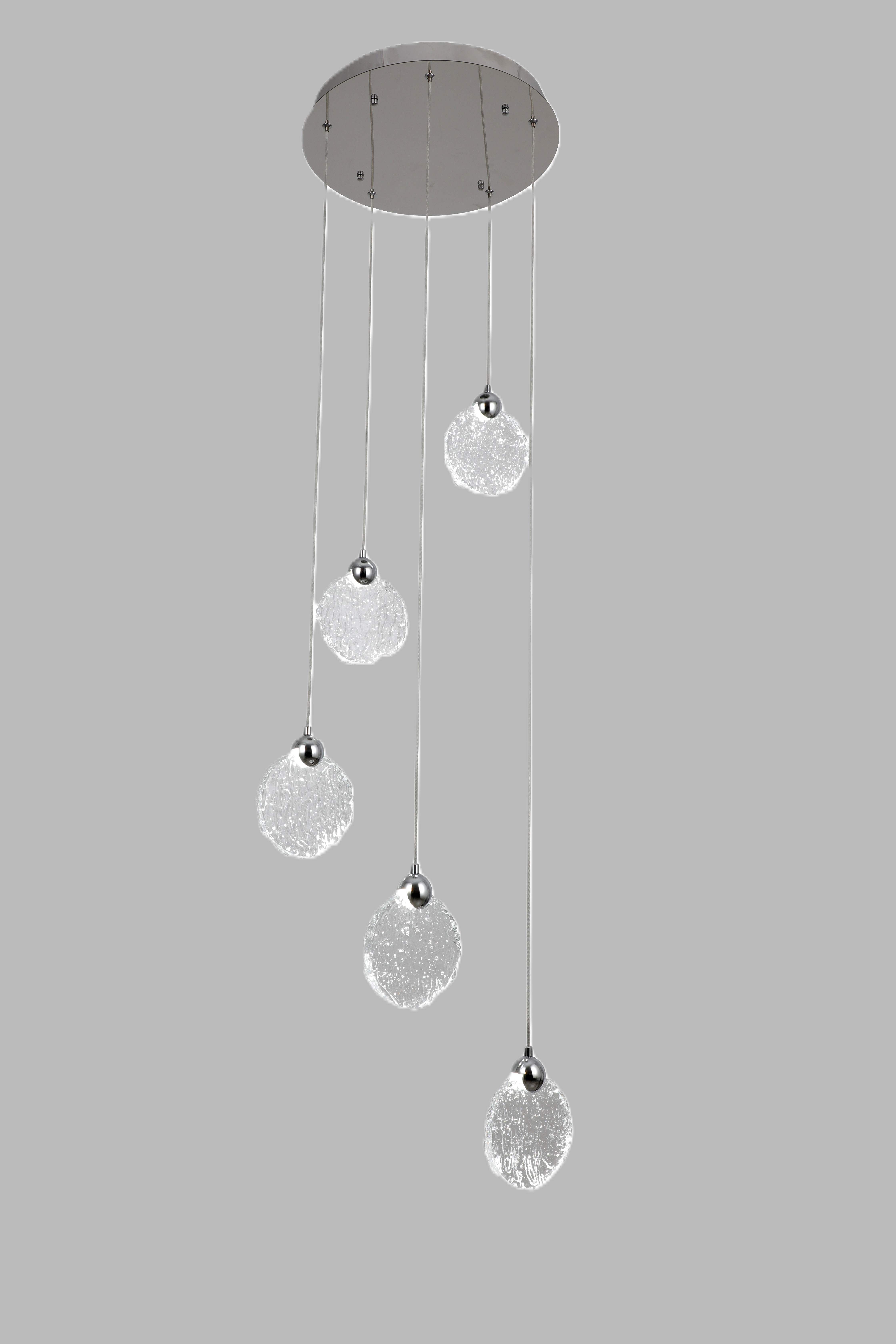 Selene 5 Light  Pendant Chrome